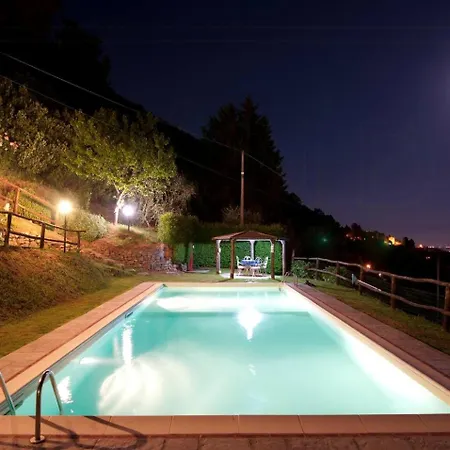 With Pool And Views Over Lucca Hills *